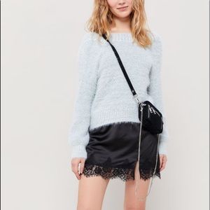 UO Fuzzy backless sweater